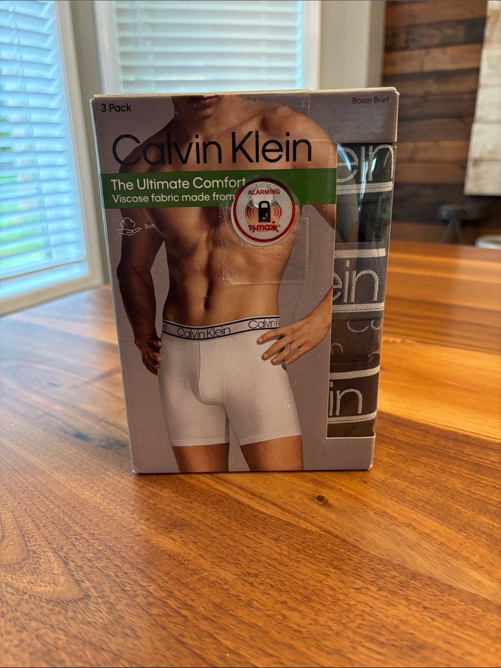 NEW Calvin Klein 3 Pack Boxer Briefs Green Gray Black Size XL (40-42)